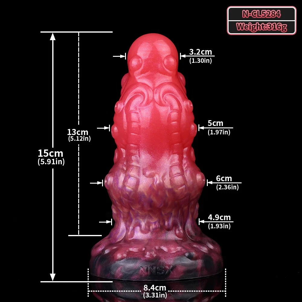 Smooth Easy-to-clean Powerful Suction Cup Large Anal Plugs Experience a Sense of Realistic Stimulation of Anal Plugs
