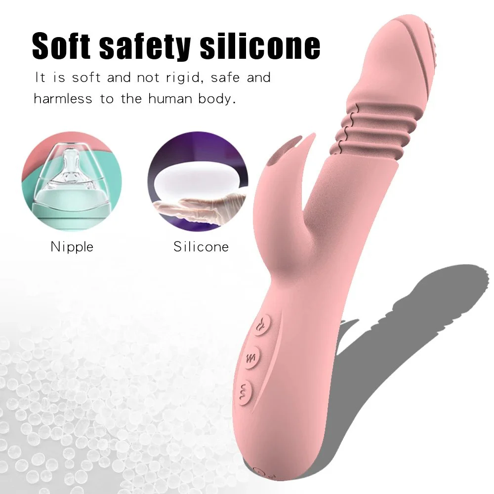 Gelance Adult Wireless Telescoping Sex Rabbit Vibrator Sex Toys G Spot Clitoral Dildo Vibrators Natural for Female Women
