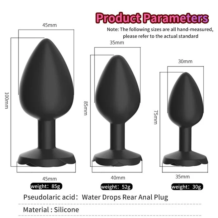 Silicone Anal Stimulator Sex Toys Anal Dilator for Men and Women's Pleasure