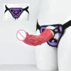 23cm Large Size Realistic Silicone Penis Soft Dildo With Belt Strap-On Sex Toys for Man Women