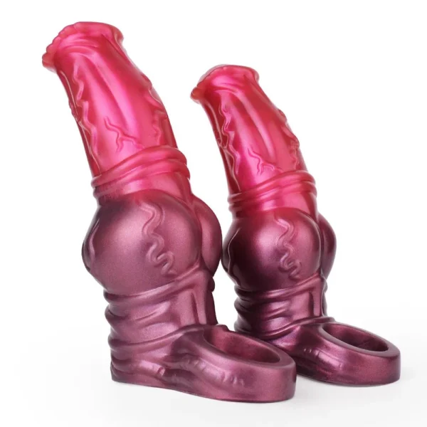 Soft Penis Sleeve Extender Male Dildo Artificial Fantasy Huge Dildo Silicone Realistic Penis Enlarge Sleeve for Men Sex Toy