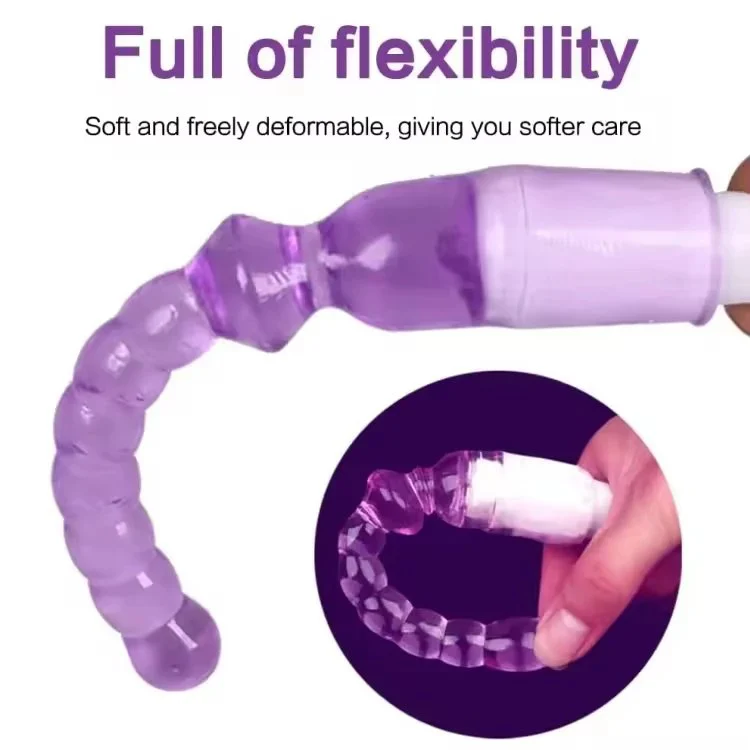 Flexible 7 Bead Anal Vibrator Prostate Stimulator Sex Toy for Men Women Couples-Anal Beads Butt Plug