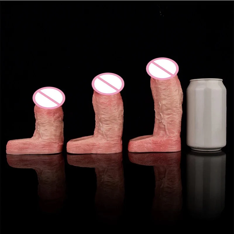 Open-head Silicone Hollow Dildo Male Penis Enlarge Sleeve Cock Cover 3 Sizes Dick Enlargement Sex Toys For Men