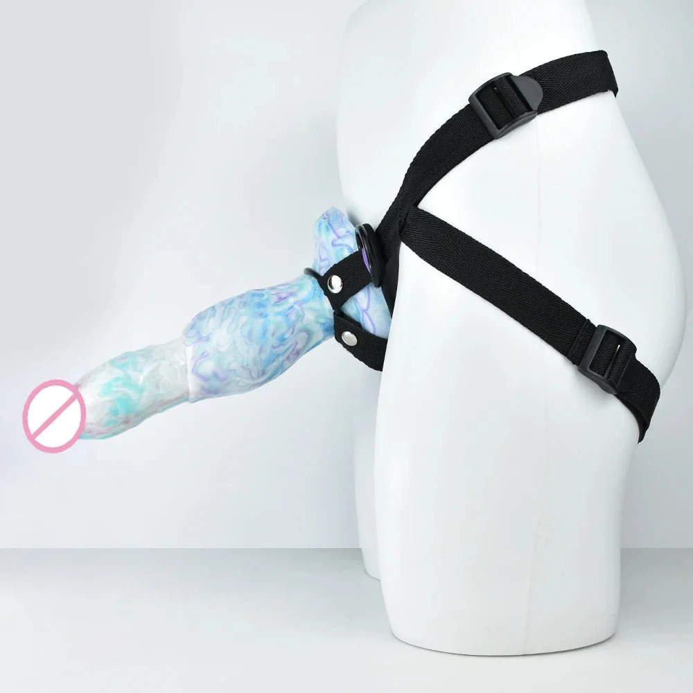 26cm Animals Shape Dildo Strapon for Women Lesbian Sex Toy Belt Strap on Wearing Dild