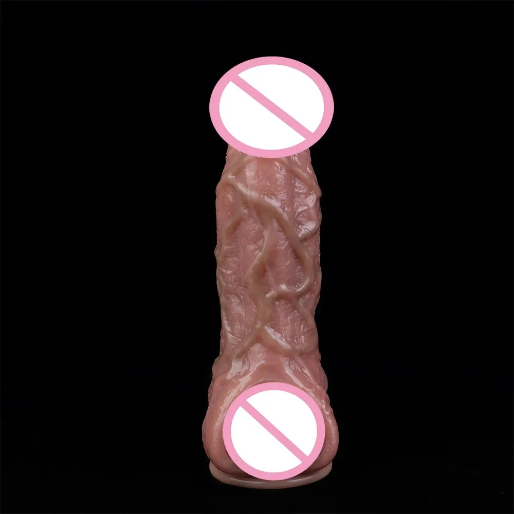 Soft Silicone Condom Enlargement Extender Sex Toys Penis Sleeve Realistic Penis for Men Sexual Tools Reusable Condom Cock Sleeve