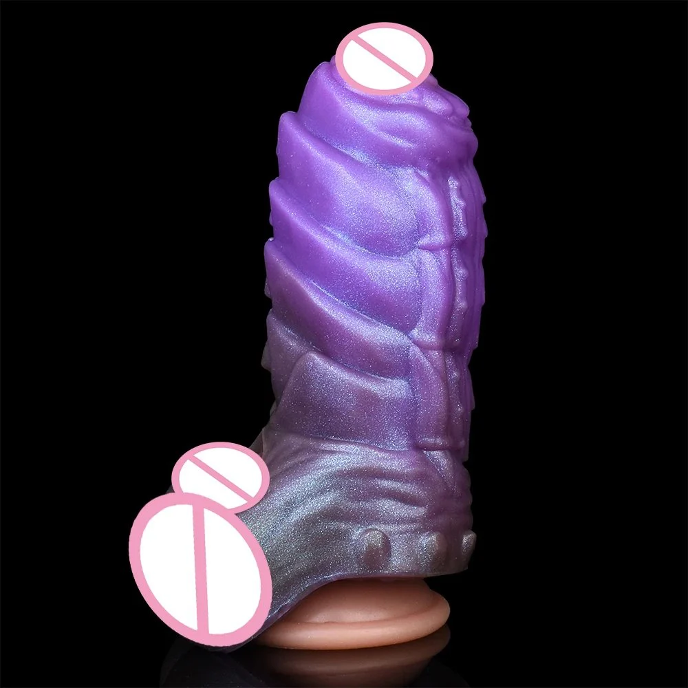 Penis Sleeve Extender Function Cock Enlargement Fantasy Sex Toys Dildo Sleeve for Male Delay Ejaculation