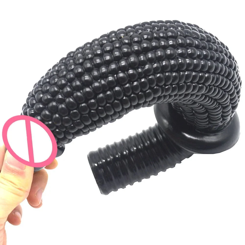 33cm Super Long Toys Sex Adult Corn Shape Dildo Penis Plastic Penis Handle Dildo Anal for Women