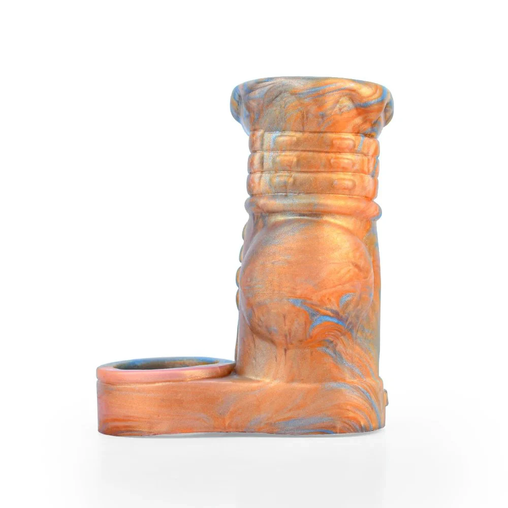 Penis Sleeve Extender Huge Hollow Condom Fantasy Monster Dildo Artificial Soft Silicone Male Penis Enlargement Adult Sex Toys