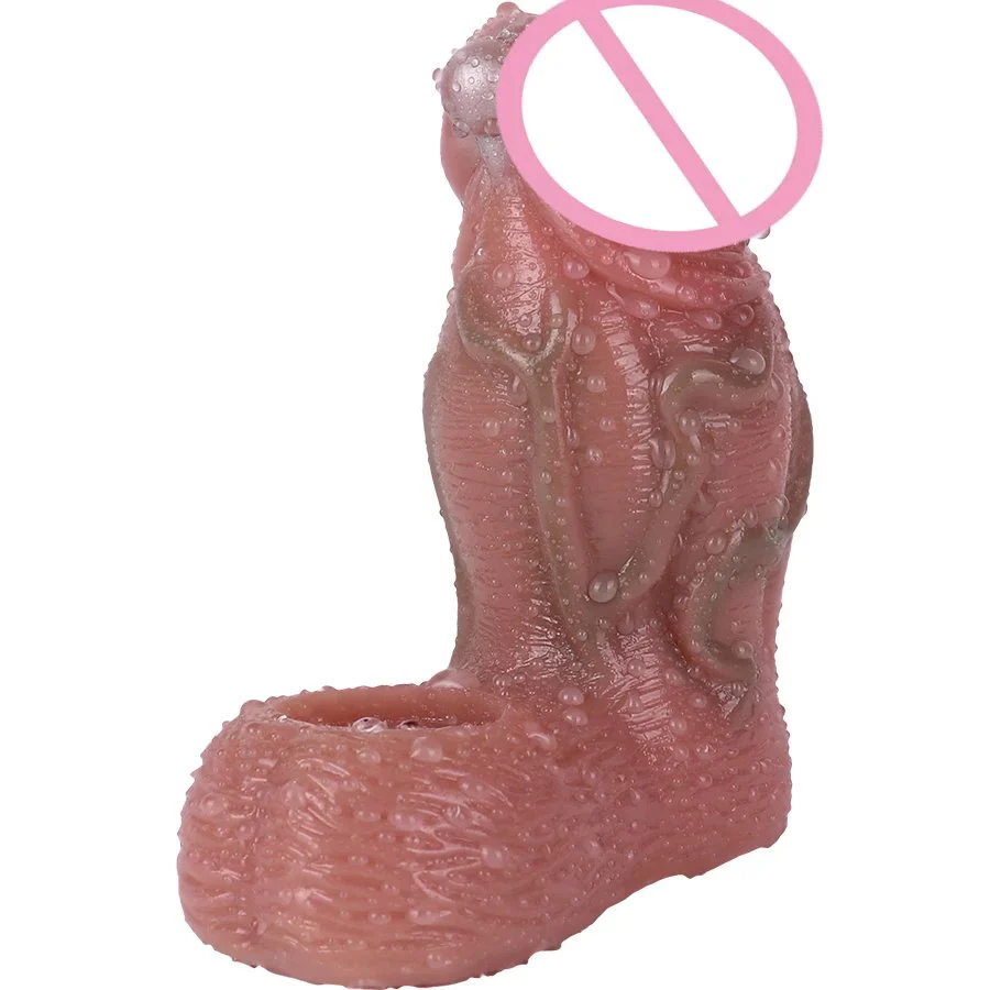 Penis Enhancing Sleeve Extension,big Knot Penis Sleeve Cover Ring Delay Ejaculation Male Length Girth Extension Enhancer