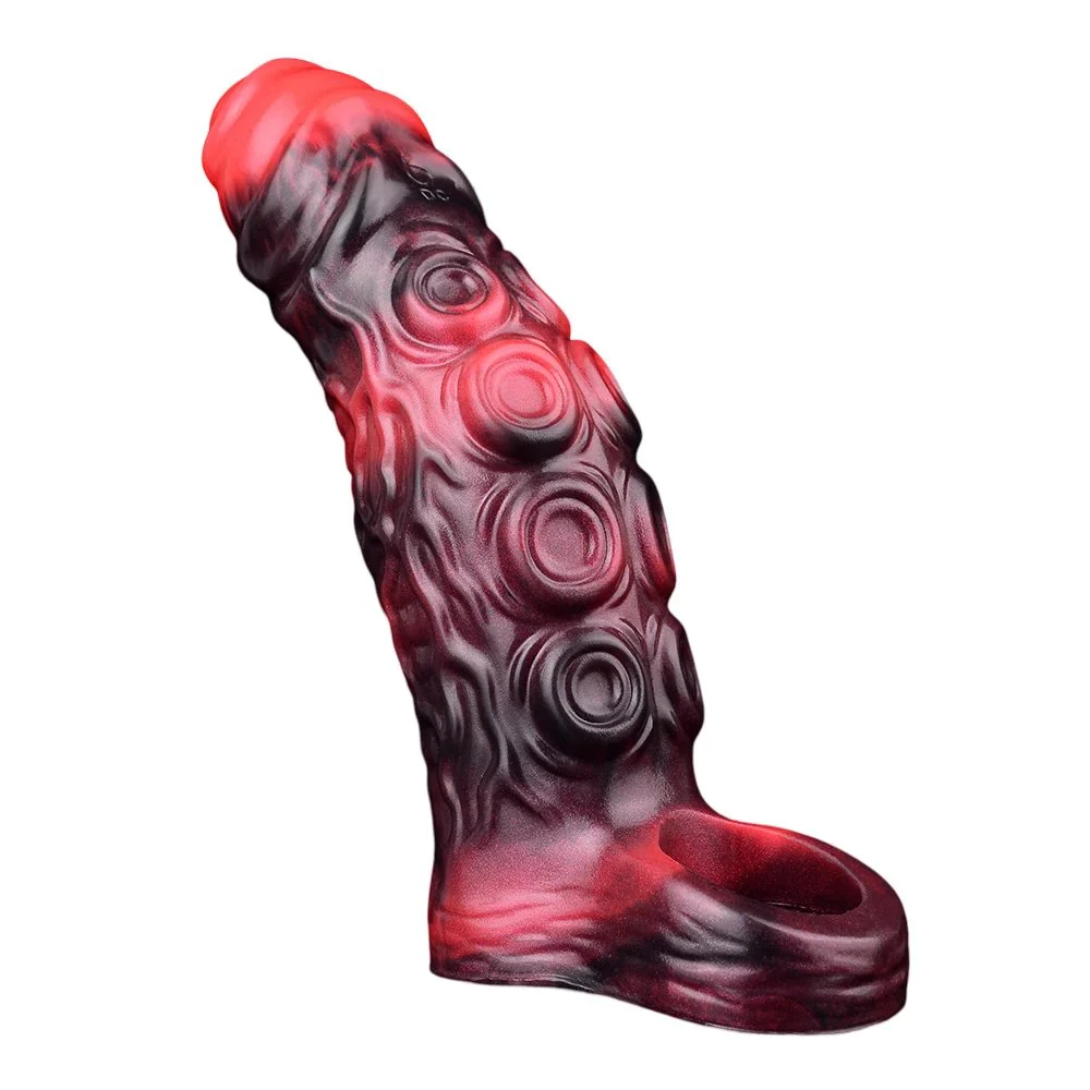 Penis Sleeve Fantasy Monster Big Dildo Octopus Vibrating Penis Condom Penis Enlarger Couple Sex Toys