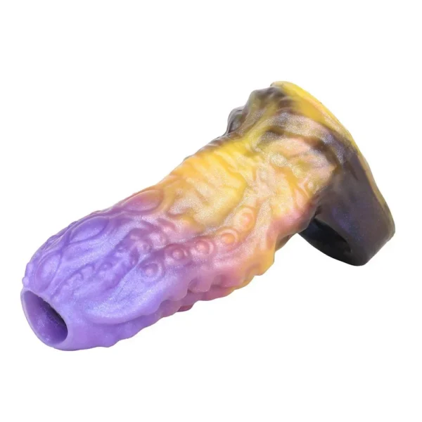 Penis Extender for Men Wear Effective Penis Size Enlargement Adult Safe Liquid Silicone Sex Toys Open Designs