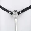 Stainless Steel Wearable Male Chastity Cage with Built-in Catheter, Stimulating Sensation SM Bondage Penis Cage Sex Toy