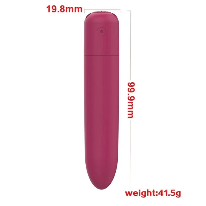 Mini Bullet Vibrator-USB-Rechargeable with 10 Vibration Frequencies-Sexual Toy