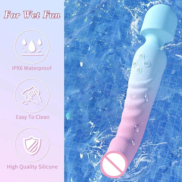 Double Head Heating AV Wand Sex Toys for Women Bullet Dildo Vibrator Female Masturbation