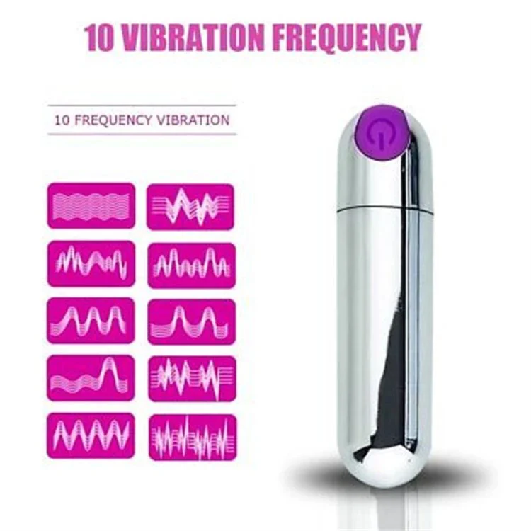 Mini Vibrating Bullet Sex Toy for Women Waterproof Powerful Rechargeable USB 10 Speed Bullet Vibrator