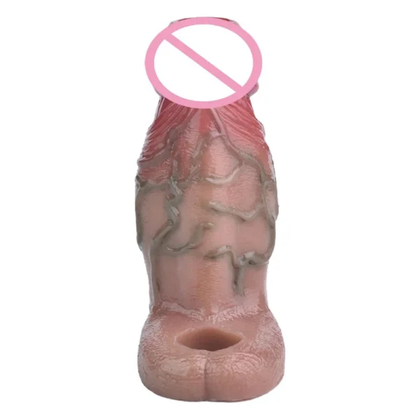 Male Soft Silicone Sex Toys Penis Extender Sleeve Cock Sleeves Dildo Condom for Delayed Ejaculation Fun Adult Toy for Couples