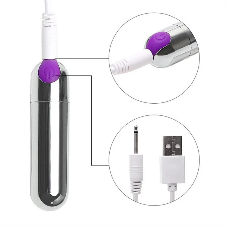Mini Vibrating Bullet Sex Toy for Women Waterproof Powerful Rechargeable USB 10 Speed Bullet Vibrator