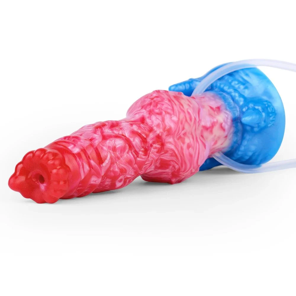 Liquid Silicone Dildo Inflatable Squirting Cock for Adult Masturbation Butt Plug