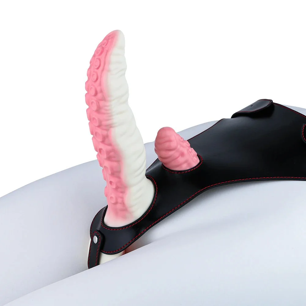 Dual-Wearer Three-Point Vibrating Fantasy Dildo Vibrating Masturbator for Women 3 Speeds + 7 Vibration Frequencies