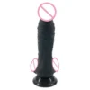 18.5cm 7.3 Dia 3.5cm Sexual Anal Toys Butt Plug Soft Realistic Lifelike Safe Silicone Dildos Big Black Sex Toys for Women