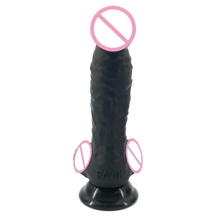 18.5cm 7.3 Dia 3.5cm Sexual Anal Toys Butt Plug Soft Realistic Lifelike Safe Silicone Dildos Big Black Sex Toys for Women