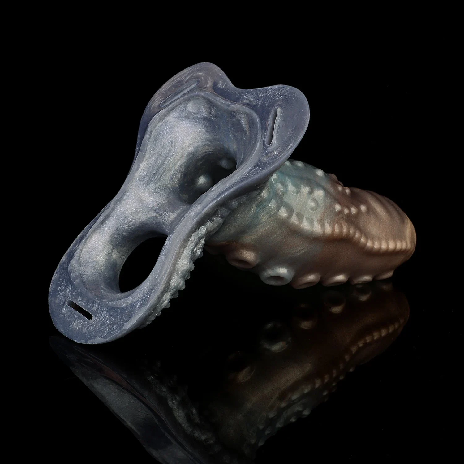 S M L XL Hollow Strap on Animal Penis Enlarger Cock Girth Extender Cock Ring Dildo Sheath Delay Ejaculation Male Sex Toys