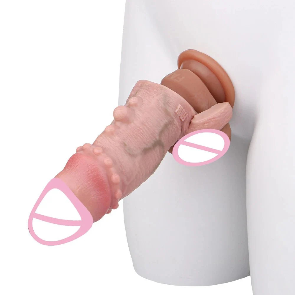 Ultra Realistic Penis Sleeve Sex Toys for Man G-spot Cock Ring Delay Ejaculation Dildo Sleeve Penis Enlargement Male Penis Cover