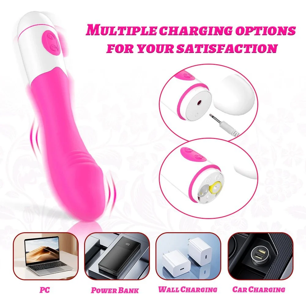 Gelances G Spot Wand Vibrator Clitoral Stimulator Massager Dildo Sex Toys for Women 100% Waterproof Built-In Adult Toys