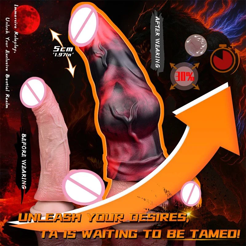 Vibrating Penis Extender for Men to Effectively Enlarge the PenisMultiple Vibration Frequencies AdjustableSoft Silicone