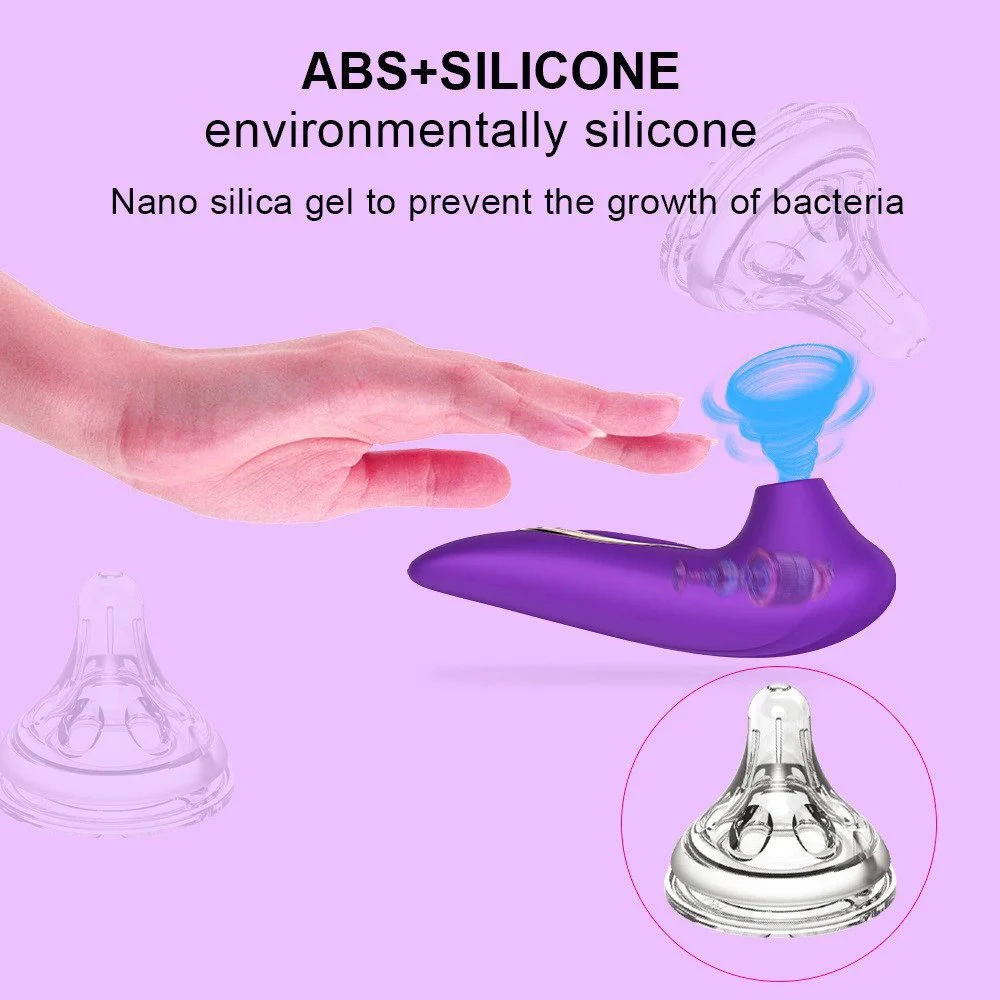 Female Masturbation 10 Modes USB Women Sex Toys G Spot Clitoral Nipple Sucking Vibrator