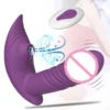 Gelances GL-X9104 Consolador Rechargeable Strong Sucking Wireless Remote Control Automatic Thrusting Anal Plug Wearable Dildo