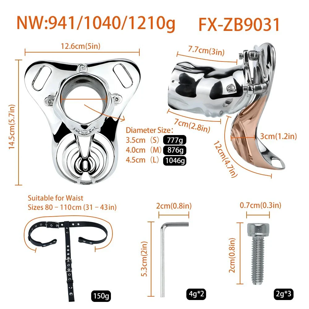 RodHolder Grain Stainless Steel Penis Sleeve a Penis Support Sex Toy Three Sizes Available Designed for Semi-erect Support Needs