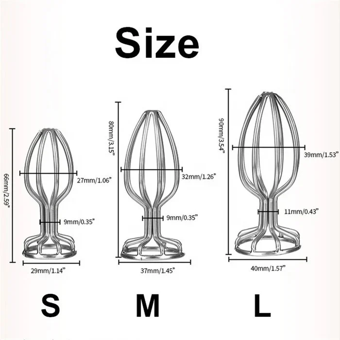 Metal Butt Plug Sex Toys for Women Glass Anal Trainer Dildo Erotic Massager for Men Anal Plug Trainer