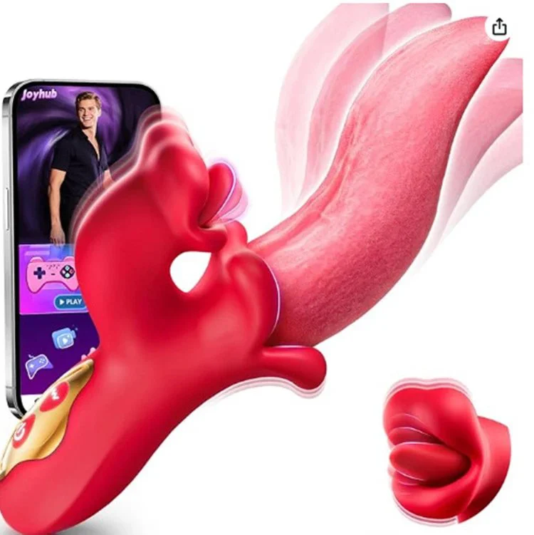 APP Tongue Vibrator Sex Toys for Women Multi-frequency Swaying Vibration Tongue Licking Female Masturbator
