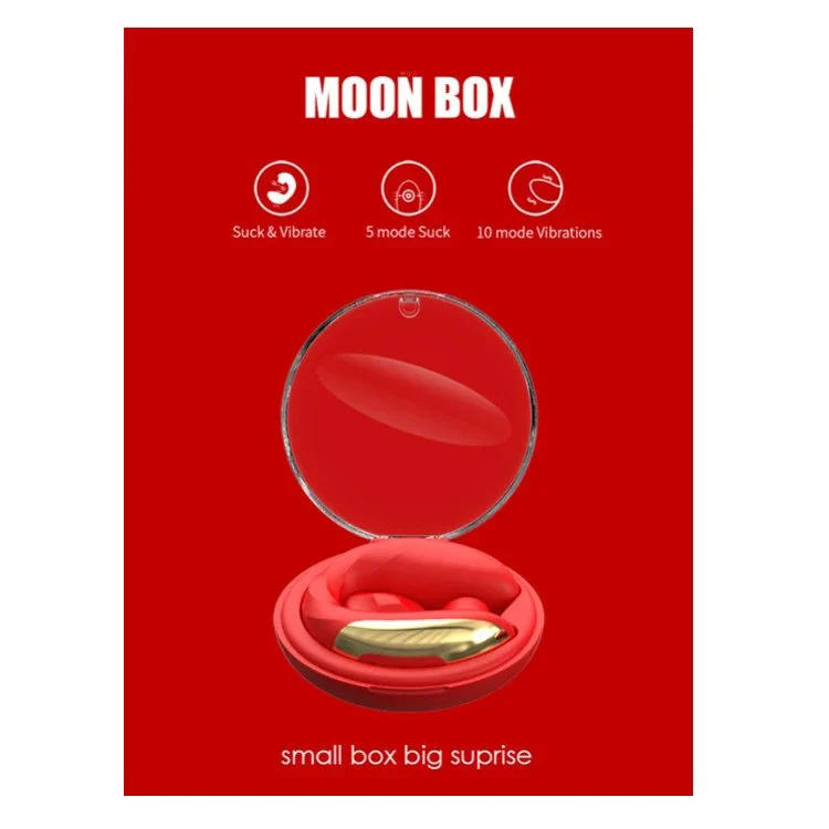 Moon Box Female Clitoris Simulation Vibrator Sucking Vibrating Massage Stick for Women Masturbation