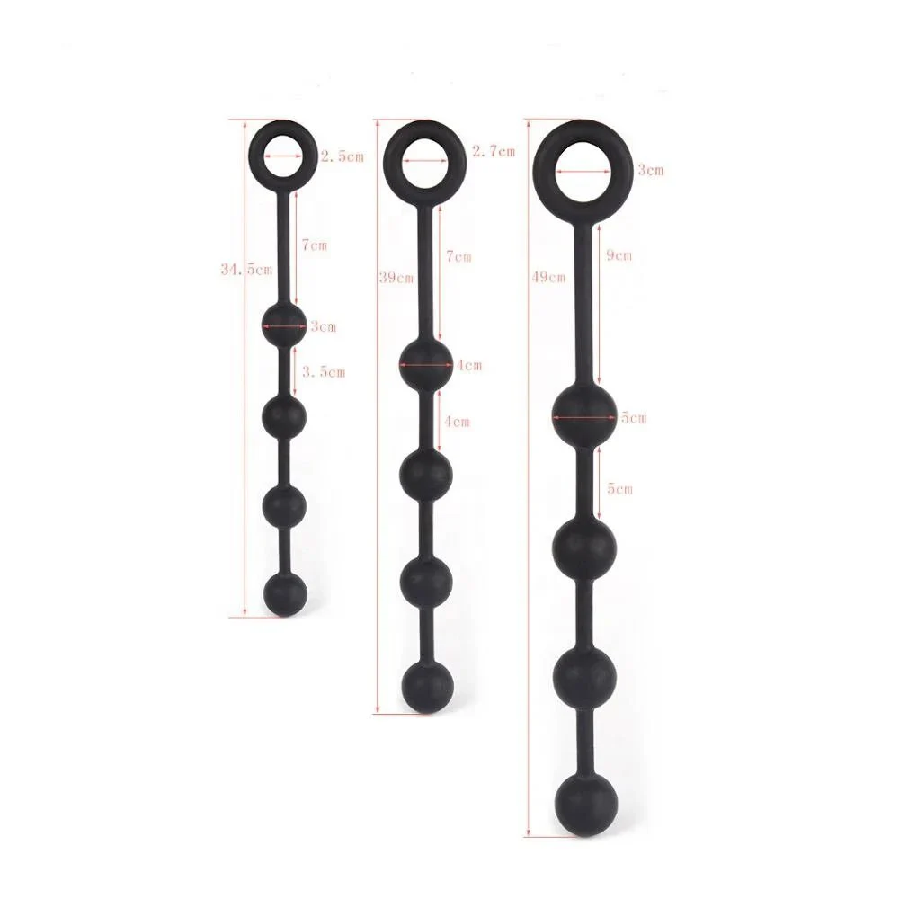 Medical Silicone Large Anal Beads Butt Plug Toys for Anus Sex