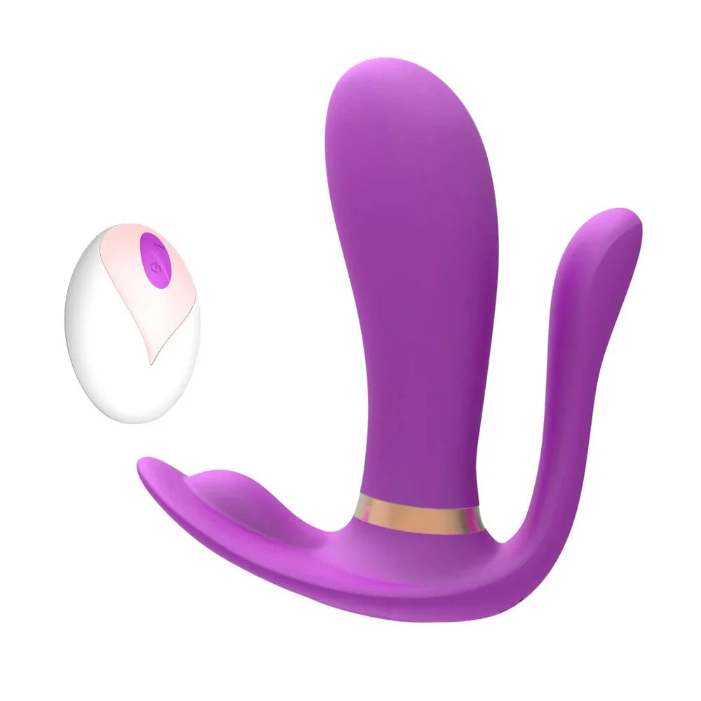 Female Invisible Remote Control Wearing Phallus Jump Egg Masturbation Device Vibration Massage Stick Adult Sex Toy