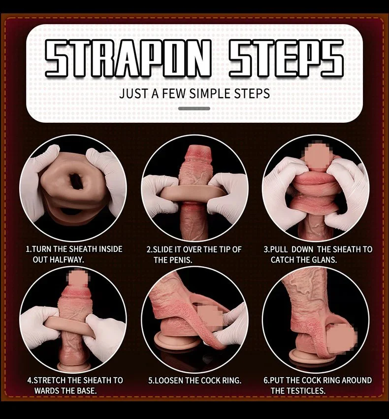 S M L Open-ended Male Penis Sleeve Silicone Enlarger Sex Toys for Men Delay Ejaculation Adult Couples Sex Toys