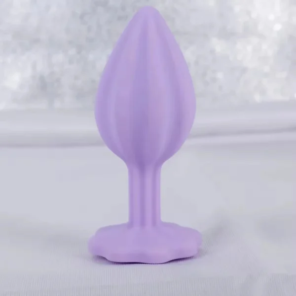 Purple plum Blossom Silicone Posterior Vestibular Anal Plug Adult Sex Toy Anal Butt Plug Sex Toys