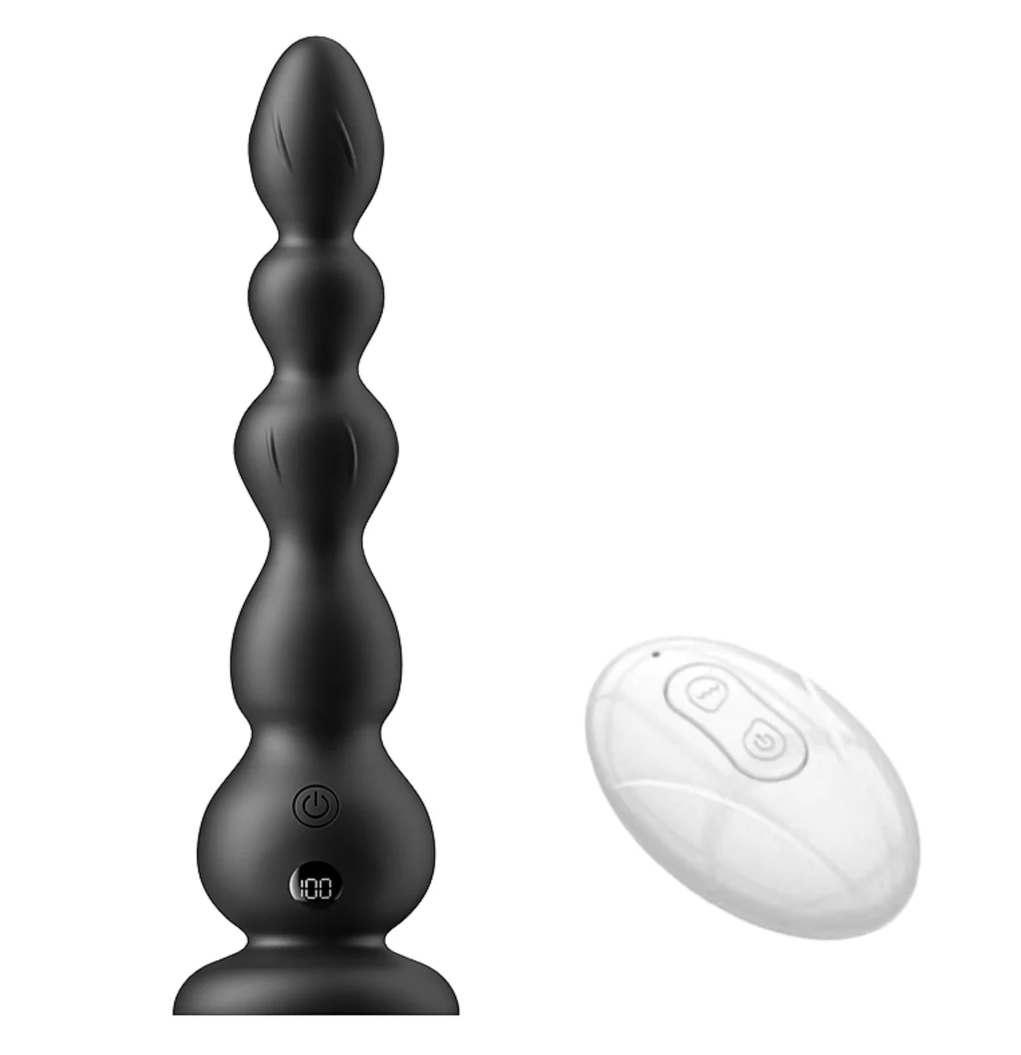 Remote Control LCD Display Silicone Butt Plug Vibrator 10 Frequency Vibration Sex Toys for Women