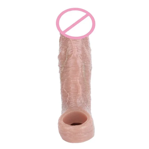 Penis Sleeve Man Sex Tools Penis Enlargement Delayed Ejaculation Condom G-spot Stimulation Liquid Silicone Sex Toys