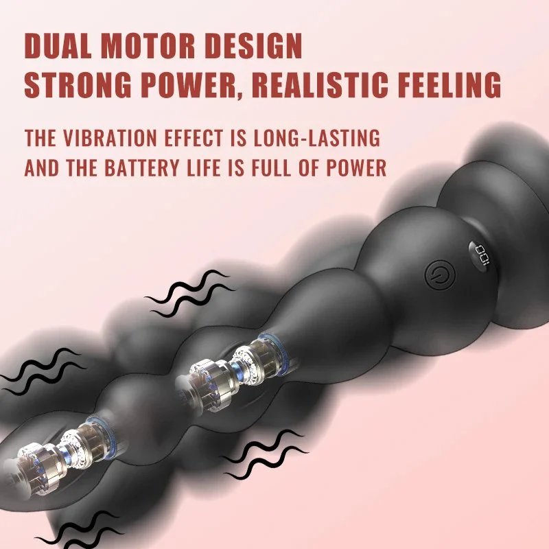 Remote Control LCD Display Silicone Butt Plug Vibrator 10 Frequency Vibration Sex Toys for Women