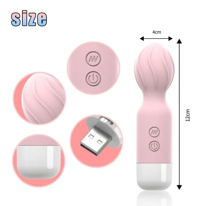 Powerful Mini Magic Wand Vibrator 10 Frequency Sex Toy for Women Adults Vibrators Product Category