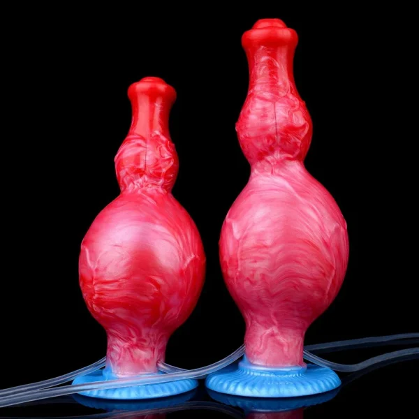 S,M Size Fantasy Dog Knot Inflatable Squirting Masturbator Realistic Animal Dildo Orgsm Ejaculation Sex Toy for Man and Woman