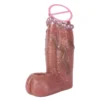 Reusable Extender Realistic Textured Extender Sheath for Men Cock Condom Penis Cuff Thickened Testicle Ring Male Sex Toy