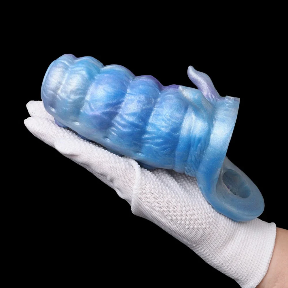 Octopus Suction Cup Sexy Platinum Silicone Dildo Spike Penis Sleeves Adult Toys