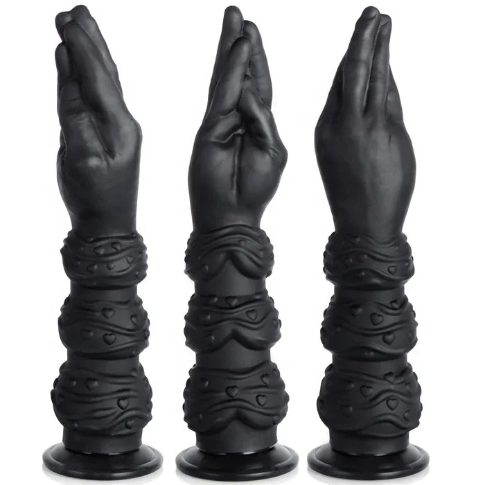 13 Inch Liquid Silicone Double Head Dildo New Design Adult Sex Toys for Anal Fisting Realistic Hand Shaped
