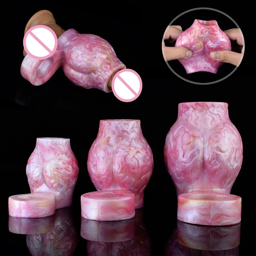 Wolf Skull Sleeve Enhancement Sex Toys Cock Rings Soft Silicone Penis Sleeve Stretch Vaginal Stimulation Male