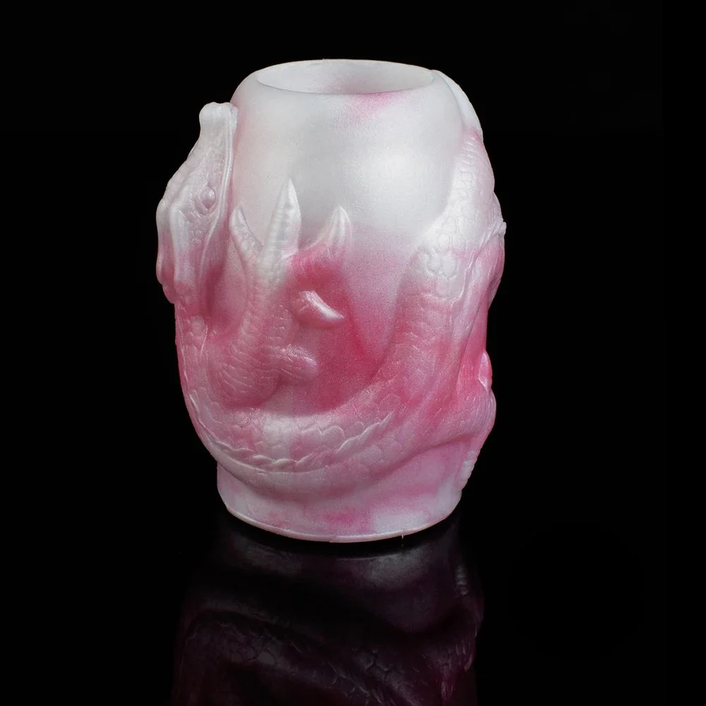 Silicone Male Penis Cover Dog Knot Cover for Man Penis Sleeve Extension Sleeve-Big Knot for Couple Games