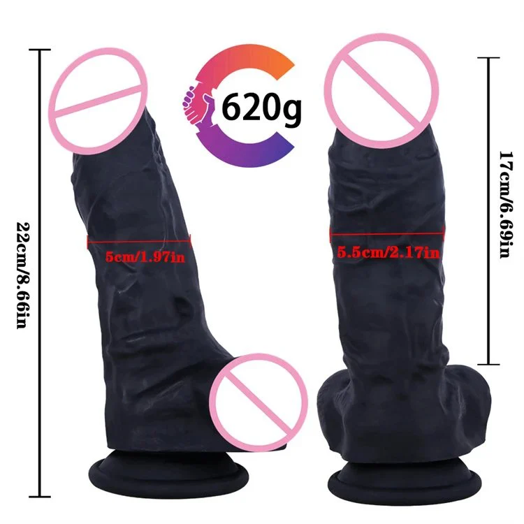 Adult Products Soft Huge Realistic Black Silicone Dildo Sex Toys for Women